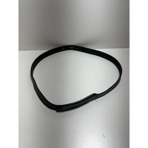 Boston Leather Uniform Belt Sz 52 Mechanics Hook And Loop Closure Black Utility